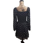 Art Class  Women's Dress XXL (16/18) Black‎ White Polka Dot Long Sleeve Casual Photo 1