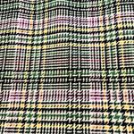 Loft  Plaid Mini Skirt in Black, White, and Yellow Photo 6