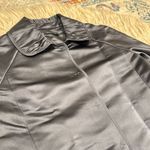 Elie Tahari  gray real silk bubble sleeve coat Photo 3