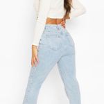 Boohoo Petite Split Hem Jeans  Photo 1