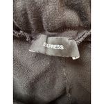 EXPRESS Black High Waisted Paperbag Wide Leg Black Knit Sweatpants Size Large Photo 5