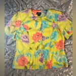 Leslie Fay Vintage  2 Piece Key Lime & Floral Skirt & Top Medium Photo 12