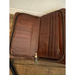 Patricia Nash Hand Tooled Leather Floral Wallet Wristlet Clutch Brown Zip Around Photo 4