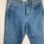 SLVRLAKE Hero High Waist Raw Hem Slim Straight Leg Jeans Womens 32 Blue Photo 10