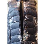 Loft Outlet Women Floral Puffer Vest Zip Up Front Zip Pockets Size XS Photo 1