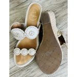 Jack Rogers Jack Rodgers Heel Sandals Wedge Espradille Women's Gold Shelby 8.5 Platinum Photo 7