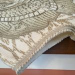 Chico's Chico’s Beaded Cotton Ivory Gold Cap Sleeve Paisley Jacket Cardigan Sweater Photo 2