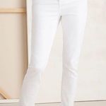 Chico's NWT So Slimming No-Stain White Girlfriend Crops Jeans White Photo 0