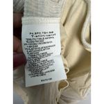 Max Mara Boho Mixed Media Leather Cream Beige Sleeveless Blouse Small - READ Photo 1