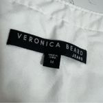 Veronica Beard  long sleeve poplin top puff shoulder white Sz M Photo 2