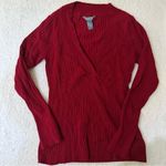 Hillard & Hanson Hillard & Hansons Office Siren Y2K Red/Burgundy Top Photo 0