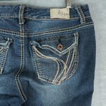 Ariya Jeans  Shorts Womens 9/10 Denim Jorts Bermuda Flap Pockets Cuffed Y2K Photo 3