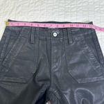 Paige  Mayslie Coated Jogger Shiny Black Pants Photo 3