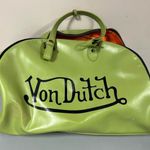 Von Dutch Apple Green Leather Bowling Bag Purse Handbag Pocketbook Satchel 💚✨ Photo 1