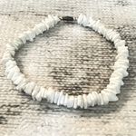Vtg Hawaiian Beach Sea Shell Puka Chip Surfer Skater Anklet Bracelet White Photo 5