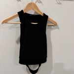Helmut Lang ‎ Black Sleeveless Women's ribbed tank size large Photo 3