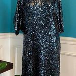 Women’s Cachet black and blue embellished dress 8 Photo 0