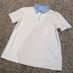 Jaclyn Smith Part Button Up Tee Shirt Top Photo 0