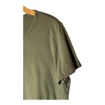 Jenni Kayne Shirt Women Medium Olive Green Cotton Crew Neck Short Sleeve Tee Photo 3