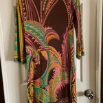 iCe Bold Multicolor Boat Neck 3/4 Sleeve Dress 4 Photo 6