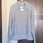 Aerie OFFLINE by Women’s Cool Down Quarter Zip Gray Sweater Size Small NWT Photo 0