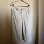 Lululemon City Sleek 5 Pocket Wide Leg HR 7/8 Pant Sz 32 White Opal Plus Size Photo 1