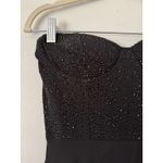 Lulus NWOT  Remember This Moment Black Rhinestone Strapless Maxi Dress Size Small Photo 6