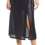 Something Navy NWT Sequin Wrap Midi Party Skirt Photo 0