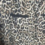 ZARA Leopard V Neck Button Down Top | Medium Photo 2