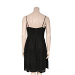 Isaac Mizrahi  Corset Bodice with Spaghetti Straps Black Lace Dress Size: 6 Small Photo 1