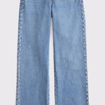 Abercrombie & Fitch NWT High Rise 90s Relaxed 24 regular high waisted studded Photo 0