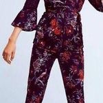 Anthropologie Maeve  3/4 bell sleeve tapered leg tie waist jumpsuit Photo 0