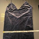 Bebe Mara Deep V Black Backless Velvet Slip Dress Women’s Size Small Photo 7