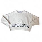 Adika Soft Fuzzy White Cropped "Limited Edition" Sweater Size XS/S Photo 6