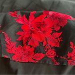 Badgley Mischka Floral Popover Gown, Black & Red, Size 14 Retail $890.00 Photo 8