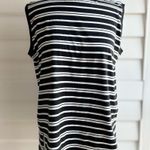 American Holic Black and White Striped Sleeveless Top Large Photo 5