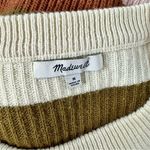 Madewell  Patch Pocket Pullover Long Sleeve Knit Sweater Striped Medium M Photo 5