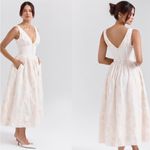 House Of CB House of‎ CB 'Emmelina' Vintage Ivory Floral Embroidered Corset Sundress NWOT  S Photo 2