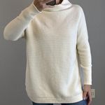 Free People Womens Ottoman Slouchy Tunic Sweater Size XS Ribbed Ecru Ivory Knit Photo 0