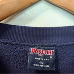 Jansport Vintage Y2K  Made in USA South Dakota Tech Crewneck Sweatshirt Navy Blue Photo 2