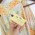 Band of the Free Sleeveless Tiered Floral Midi Dress Yellow Size M/L Photo 7