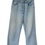 Levi's Levi’s Ribcage Straight Jeans Button Fly Womens 30 Blue Photo 0