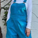 Big Bud Press Shortalls Unisex Oversized Teal Blue XS Photo 0