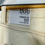 BDG NEW  Urban Outfitters Off White Straight Leg Mid Rise Slim Fit Jeans | 32x32 Photo 2