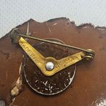 Vintage West Germany Flower Brooch Orange Photo 6