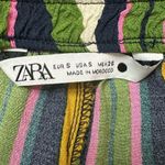 ZARA  Multicolor Geometric Wide Leg Pull On Pants, Sz Small Photo 9