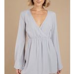 Tobi Long Sleeve Deep V Dress Photo 0