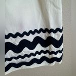 Vineyard Vines Strapless Scalloped & Ric Rac Navy and White Cotton Dress size 4 Photo 7