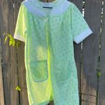 Vintage La ti fashion lingerie cottagecore floral print green gown Size M Photo 3