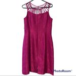 Antonio Melani  size 6 fuschia dress strappy cage cutout neckline sleeveless NEW Photo 1